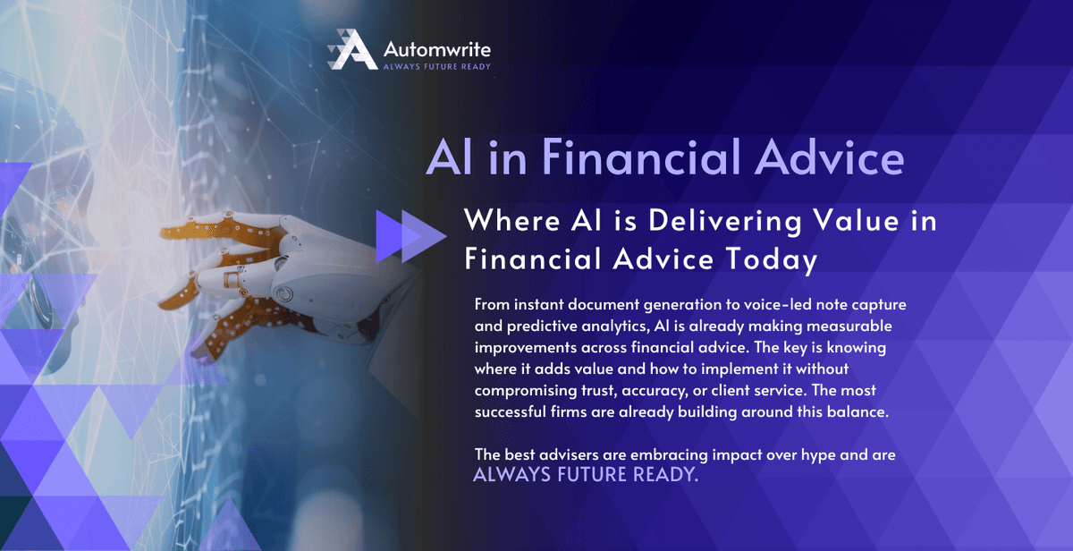 Where AI is Delivering Value in Financial Advice Today